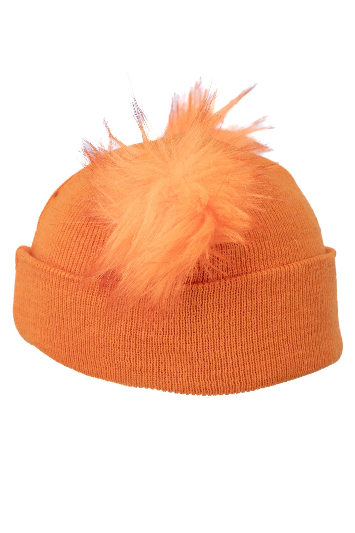 Kız Çocuk Kışlık Kalın Bere Çift Ponpon Model Pamuklu Katlamalı Sıcak Tutar Esnek Rahat